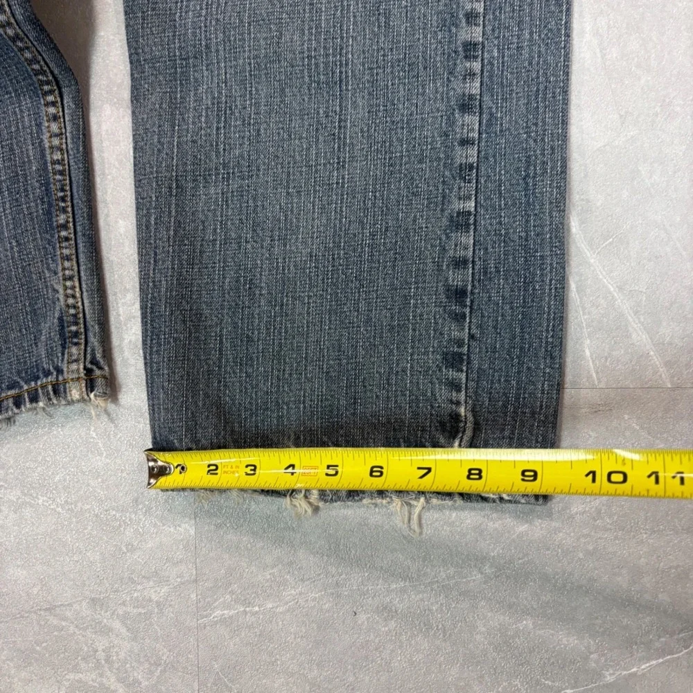 Levis 559 Relaxed Straight Jeans Mens 36x32 Distressed Blue Denim Paint Splatter